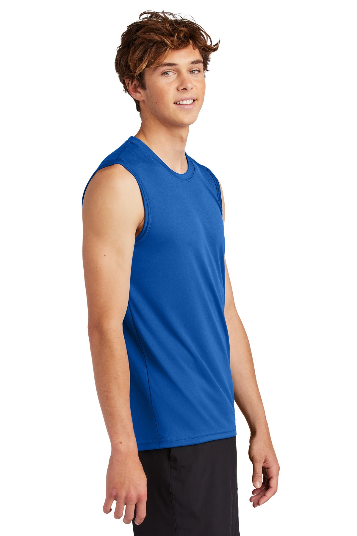 Port & Co Performance Sleeveless Tee PC380SL - True Royal - side