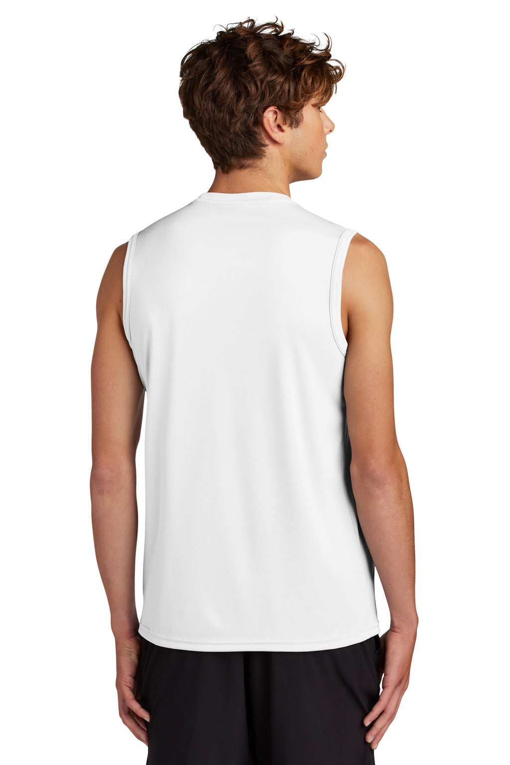 Port & Co Performance Sleeveless Tee PC380SL - White - back