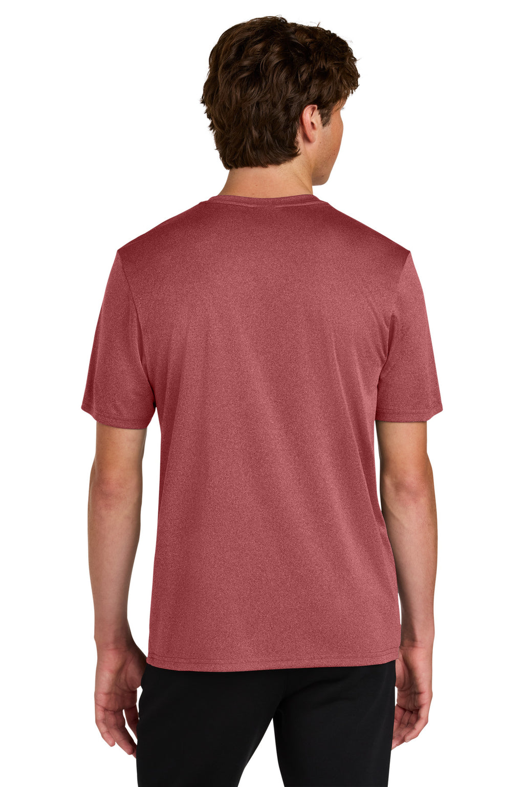Port & Co Heather Performance Tee PC390 - Deep Red Heather - back