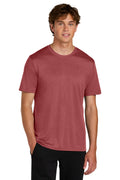 Port & Co Heather Performance Tee PC390 - Deep Red Heather - front
