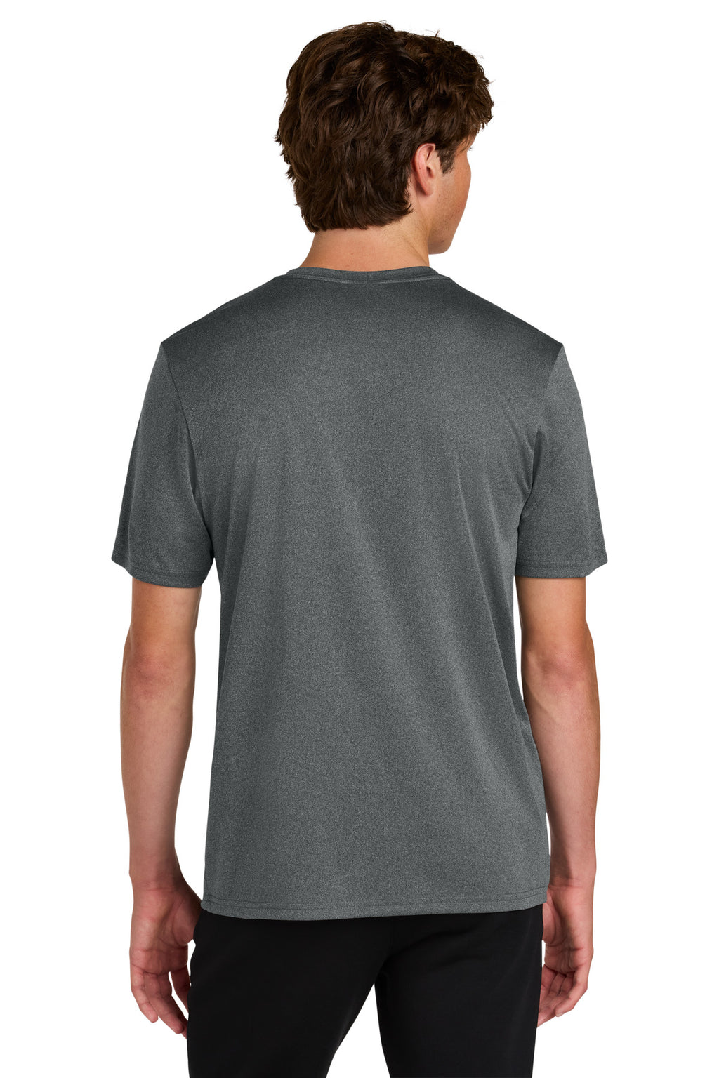 Port & Co Heather Performance Tee PC390 - Metal Grey Heather - back