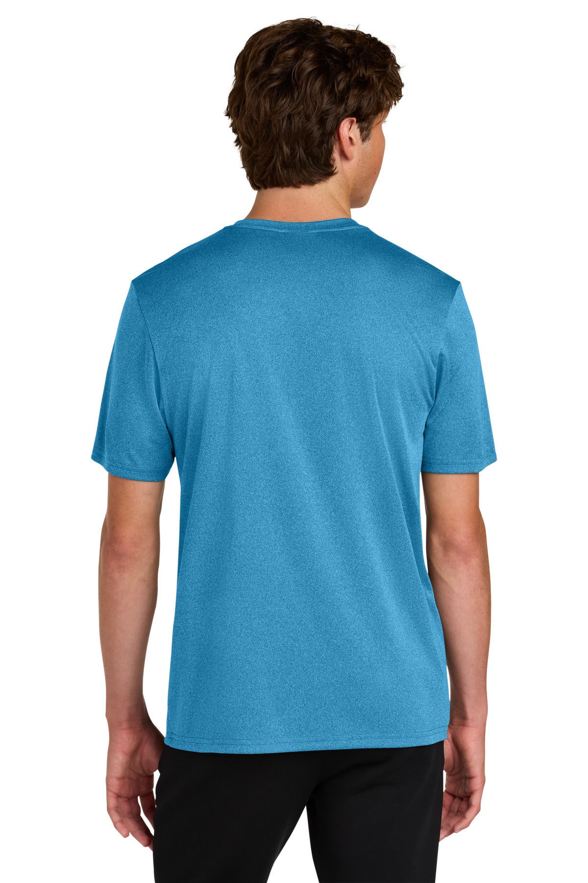 Port & Co Heather Performance Tee PC390 - Turquoise Heather - back