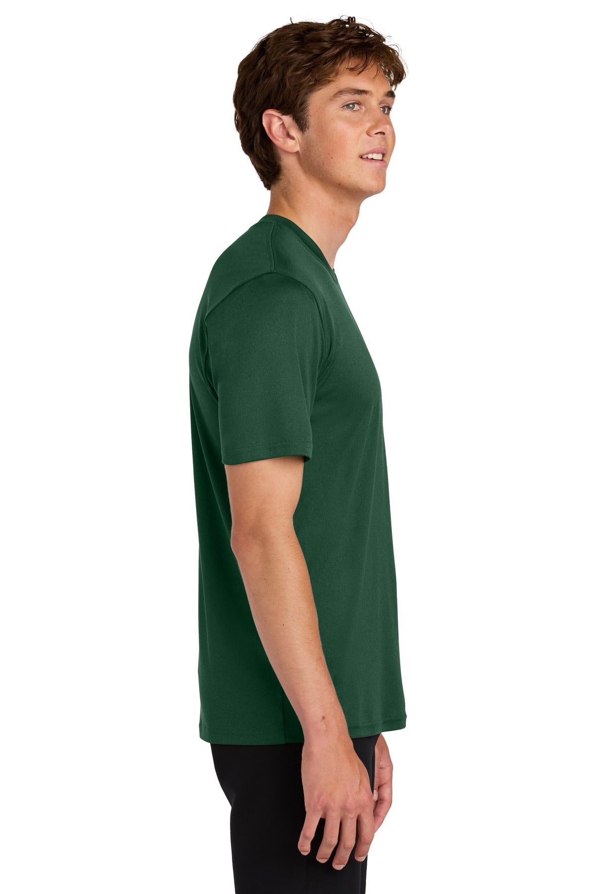 Port & Co Heather Performance Tee PC390 - Vintage Forest Green - side