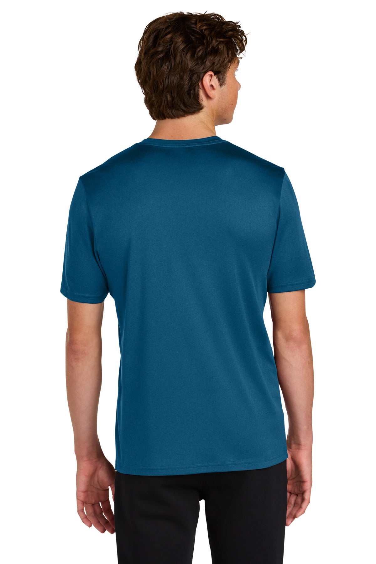 Port & Co Heather Performance Tee PC390 - Vintage Sapphire - back