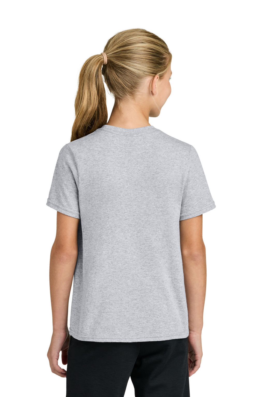Port & Co Youth Easy Cotton Tee PC43Y - Ash - back