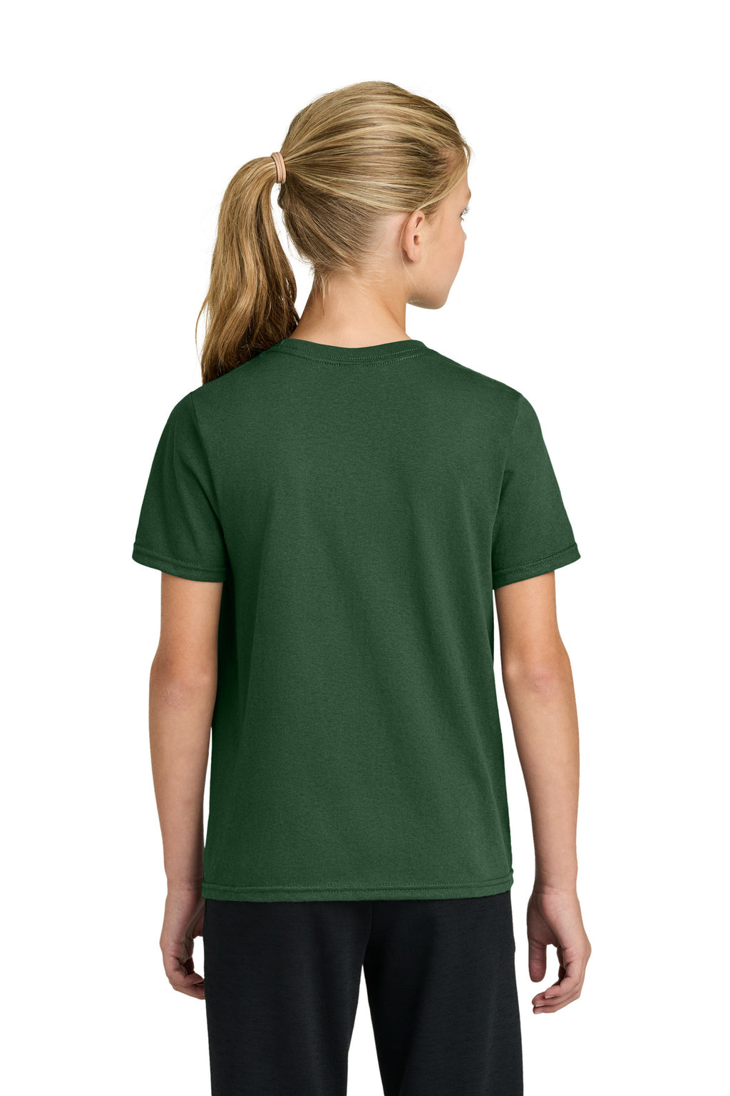 Port & Co Youth Easy Cotton Tee PC43Y - Forest Green - back