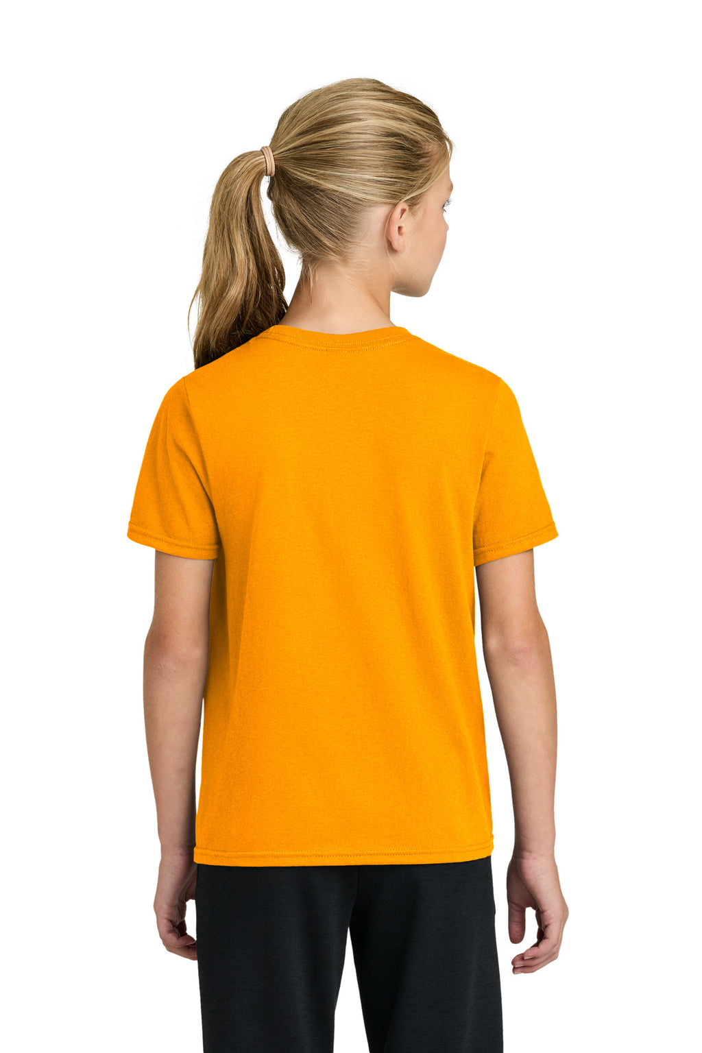 Port & Co Youth Easy Cotton Tee PC43Y - Gold - back