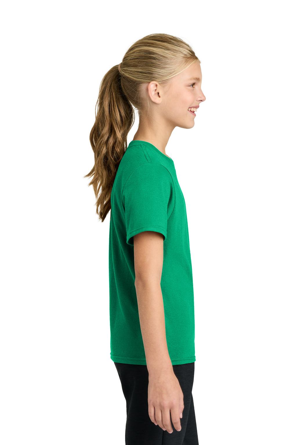Port & Co Youth Easy Cotton Tee PC43Y - Kelly - side