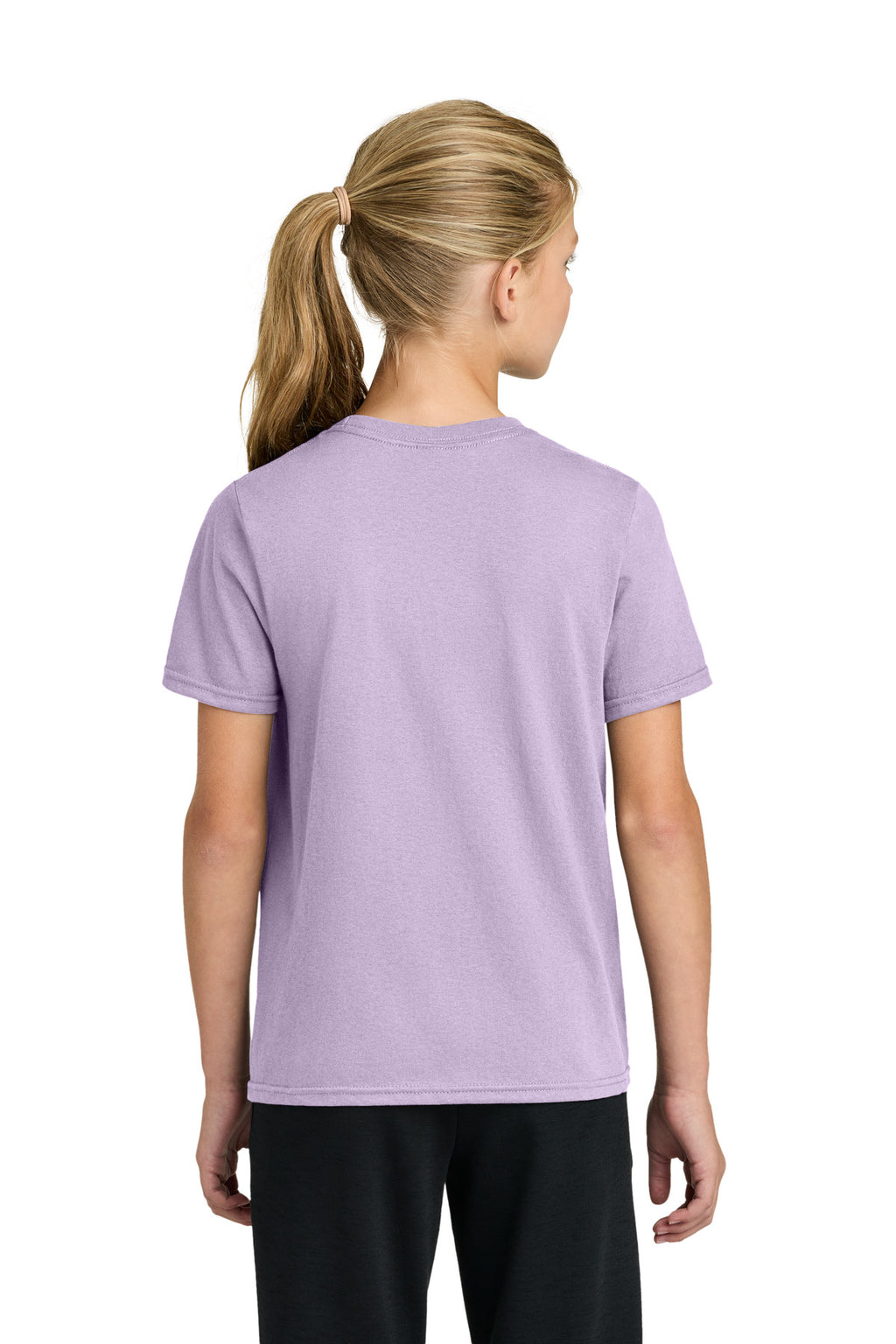 Port & Co Youth Easy Cotton Tee PC43Y - Lavender - back