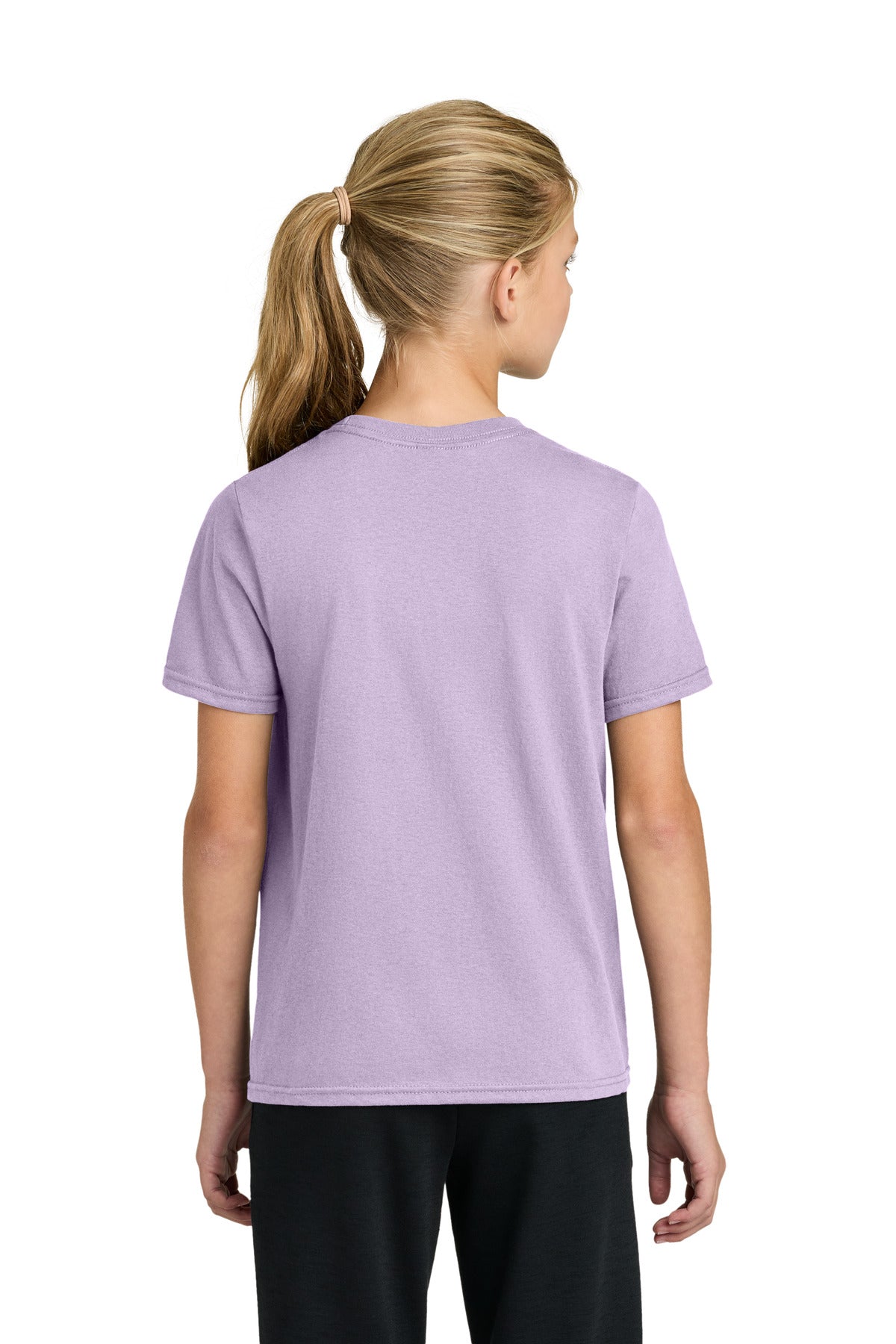Port & Co Youth Easy Cotton Tee PC43Y - Lavender - back