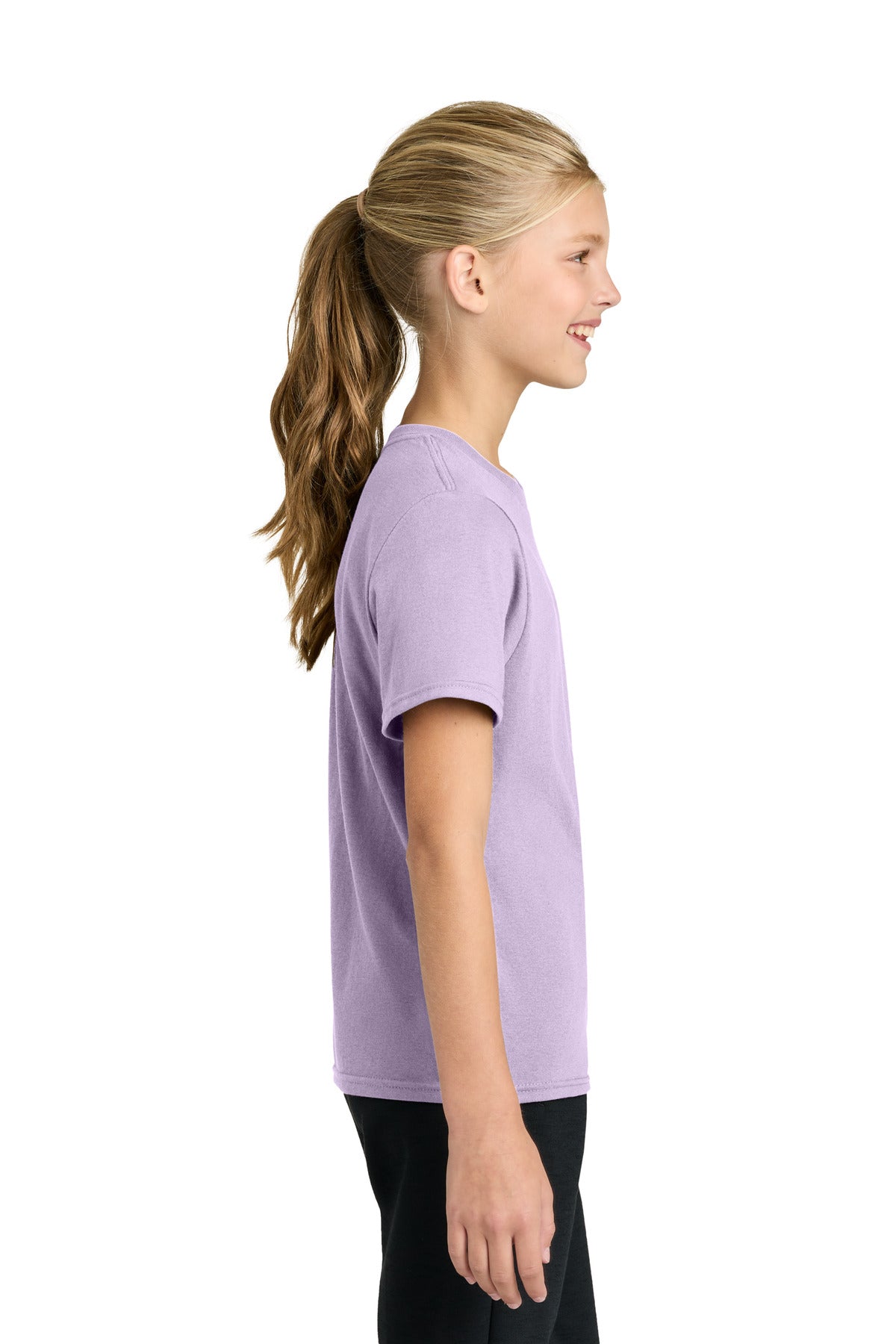 Port & Co Youth Easy Cotton Tee PC43Y - Lavender - side