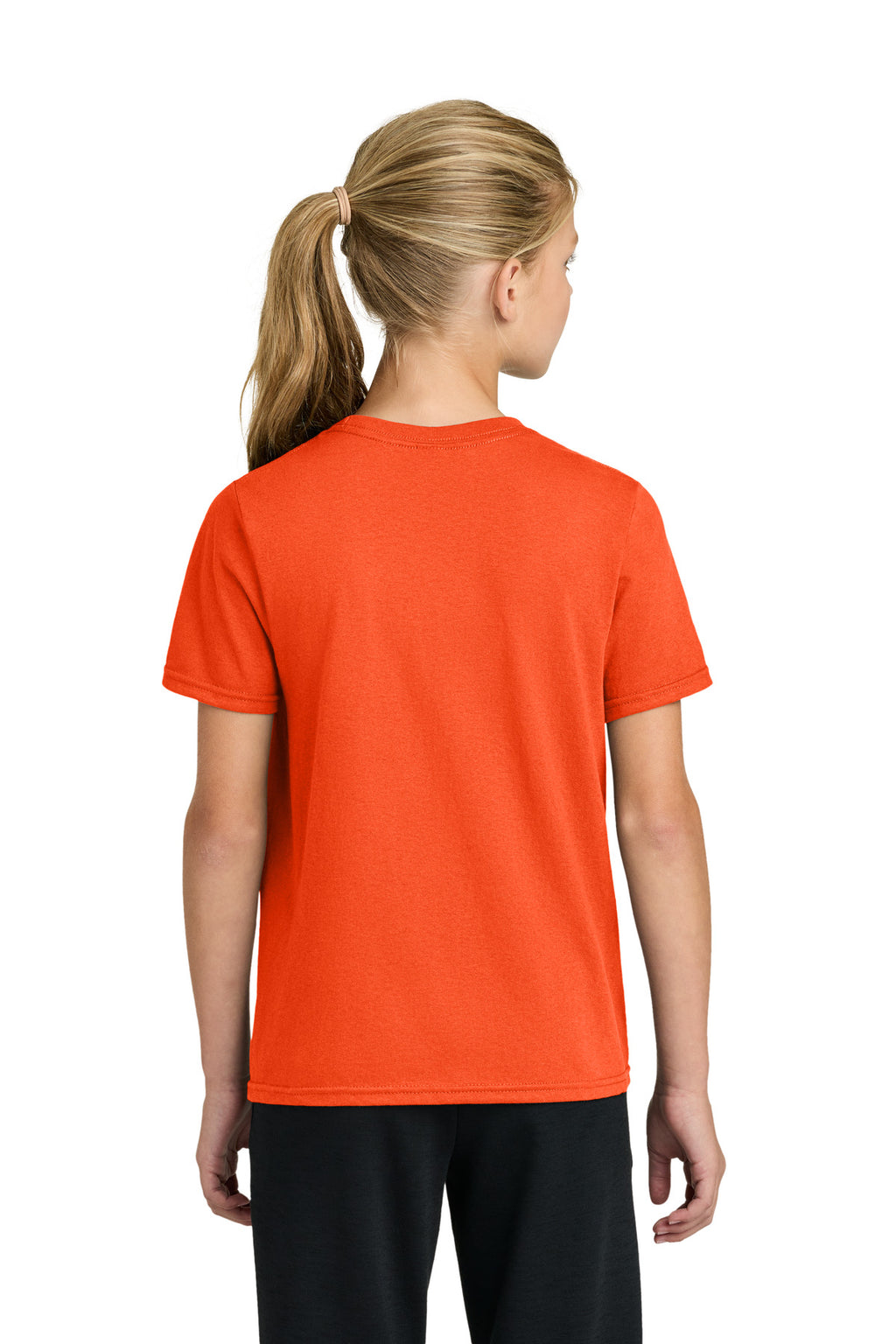 Port & Co Youth Easy Cotton Tee PC43Y - Orange - back