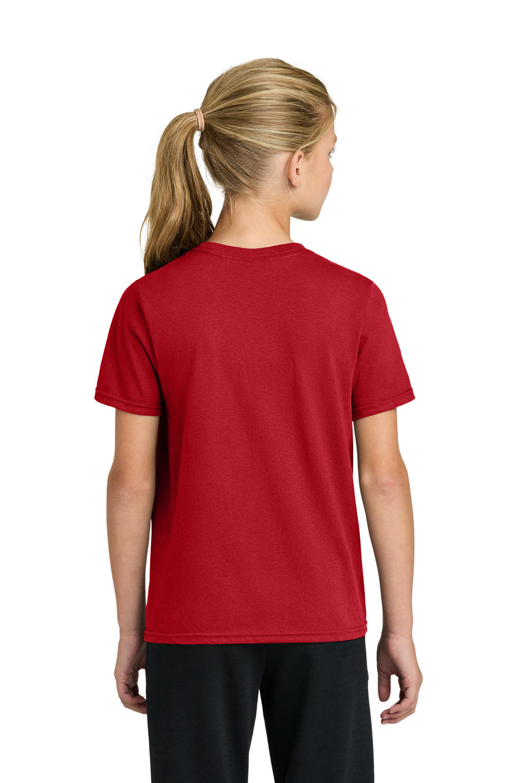 Port & Co Youth Easy Cotton Tee PC43Y - Red - back