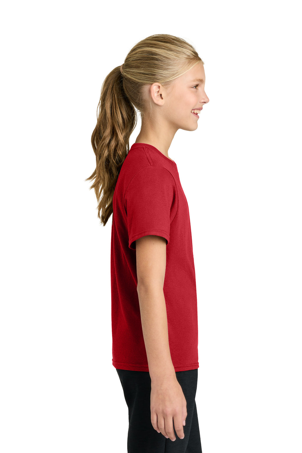 Port & Co Youth Easy Cotton Tee PC43Y - Red - side