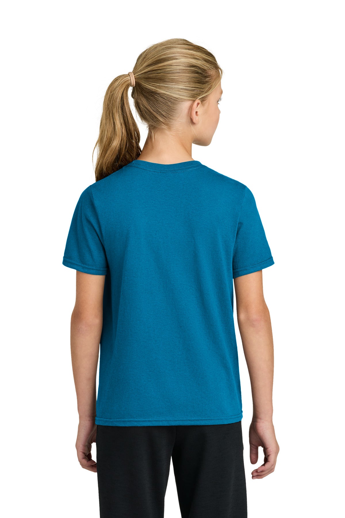Port & Co Youth Easy Cotton Tee PC43Y - Sapphire - back