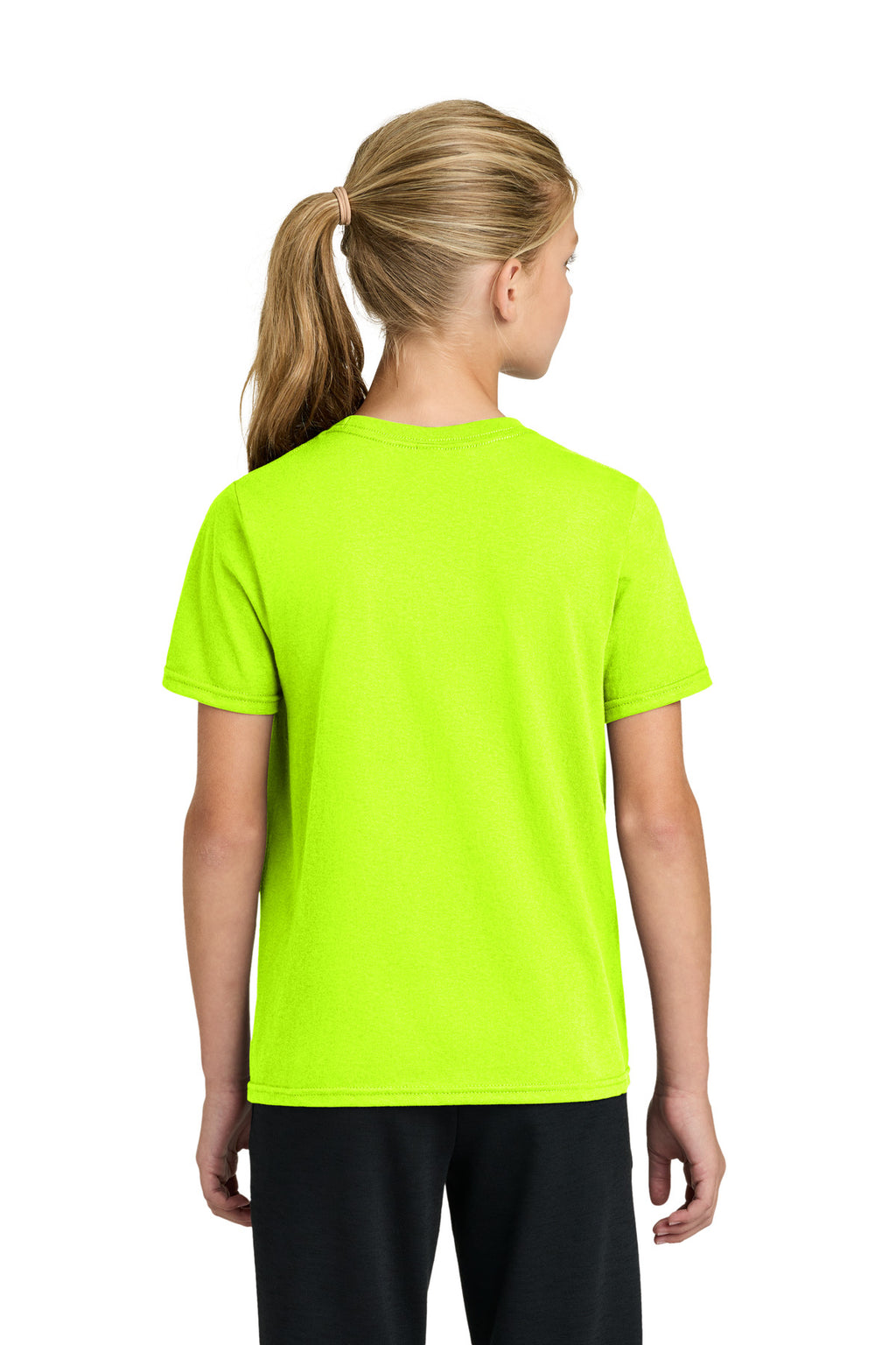 Port & Co Youth Easy Cotton Tee PC43Y - S. Green - back