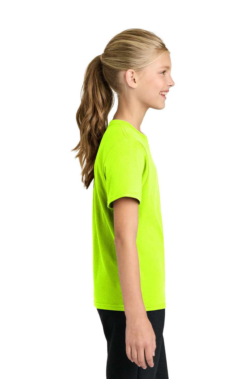 Port & Co Youth Easy Cotton Tee PC43Y - S. Green - side