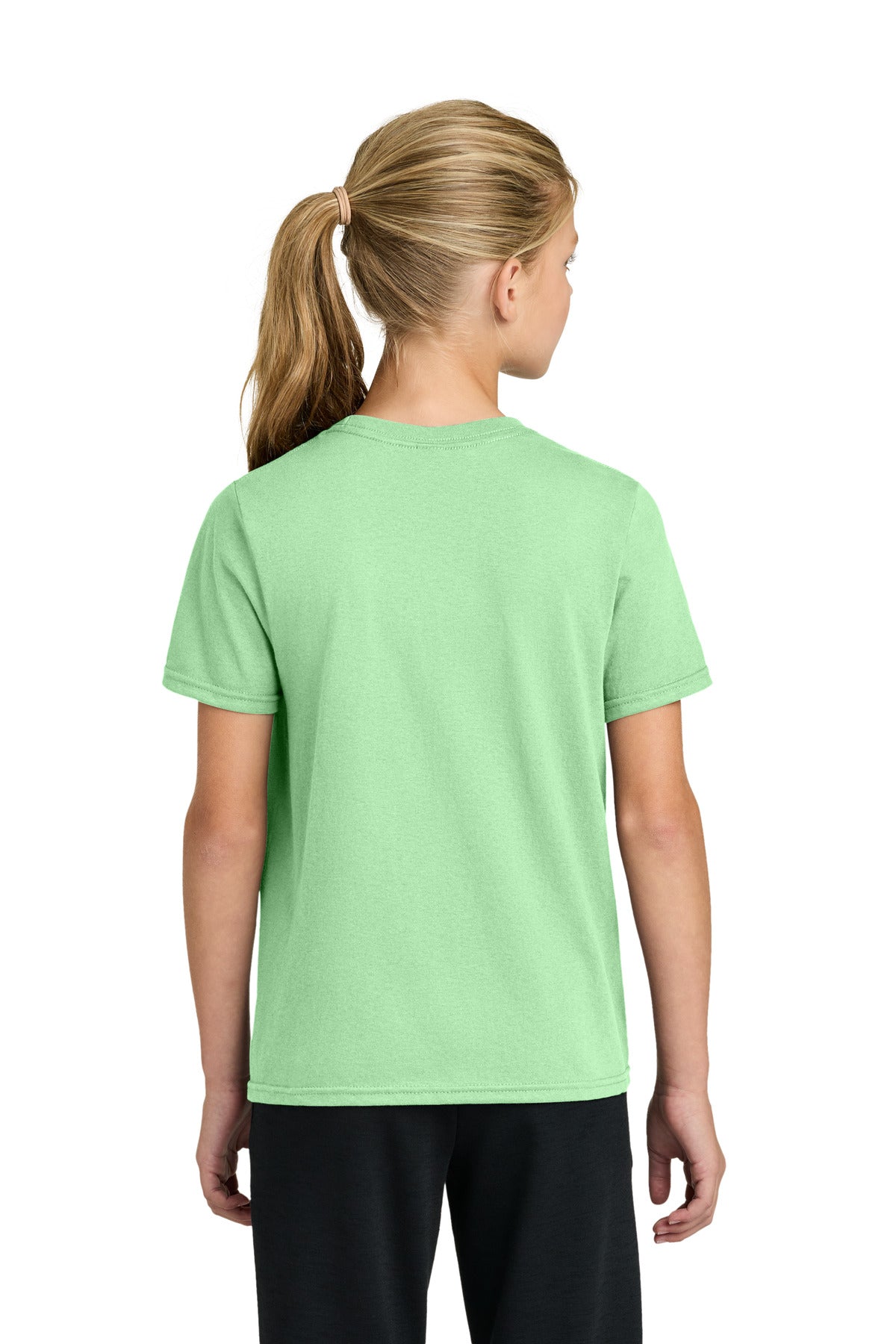 Port & Co Youth Easy Cotton Tee PC43Y - Spearmint - back