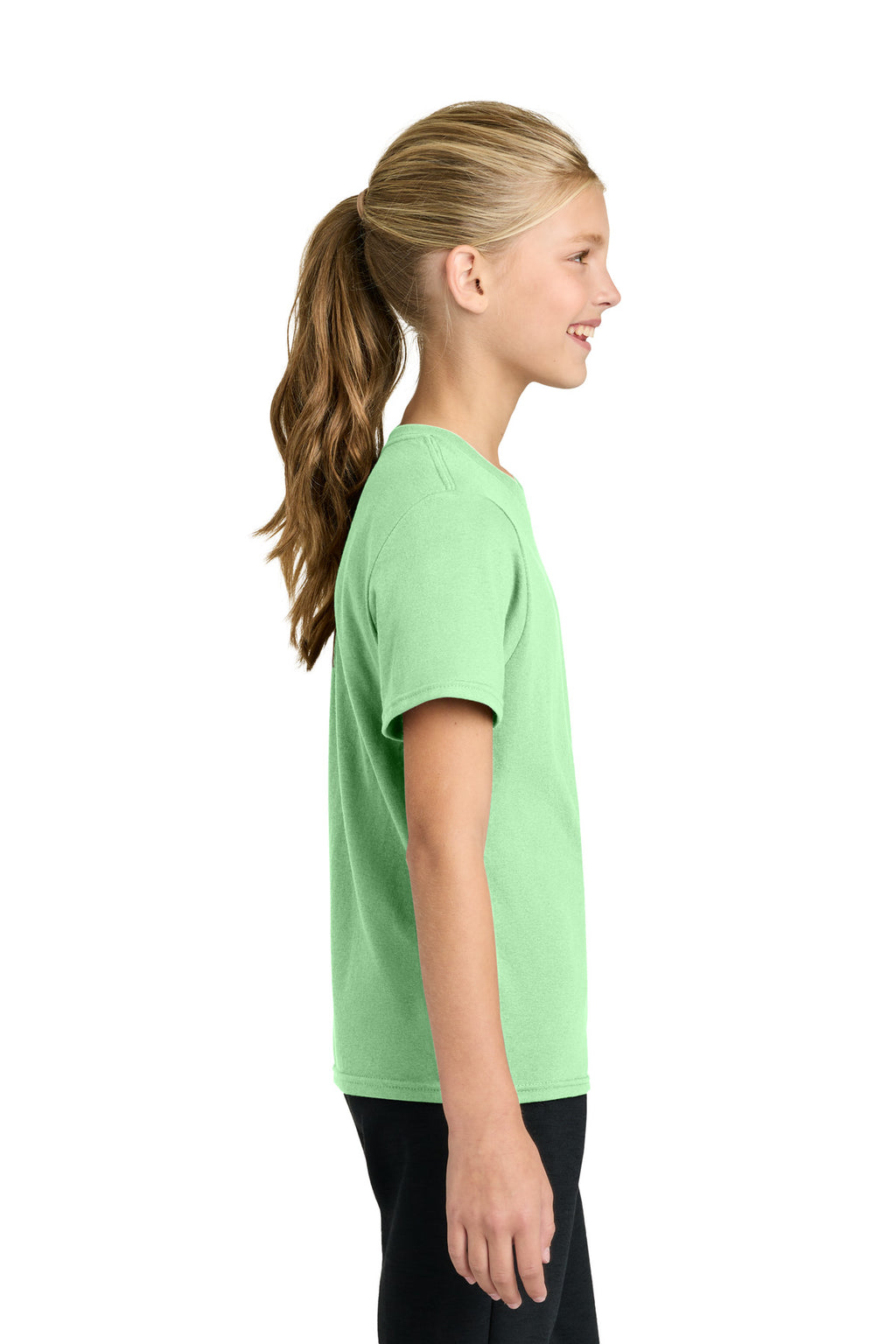 Port & Co Youth Easy Cotton Tee PC43Y - Spearmint - side