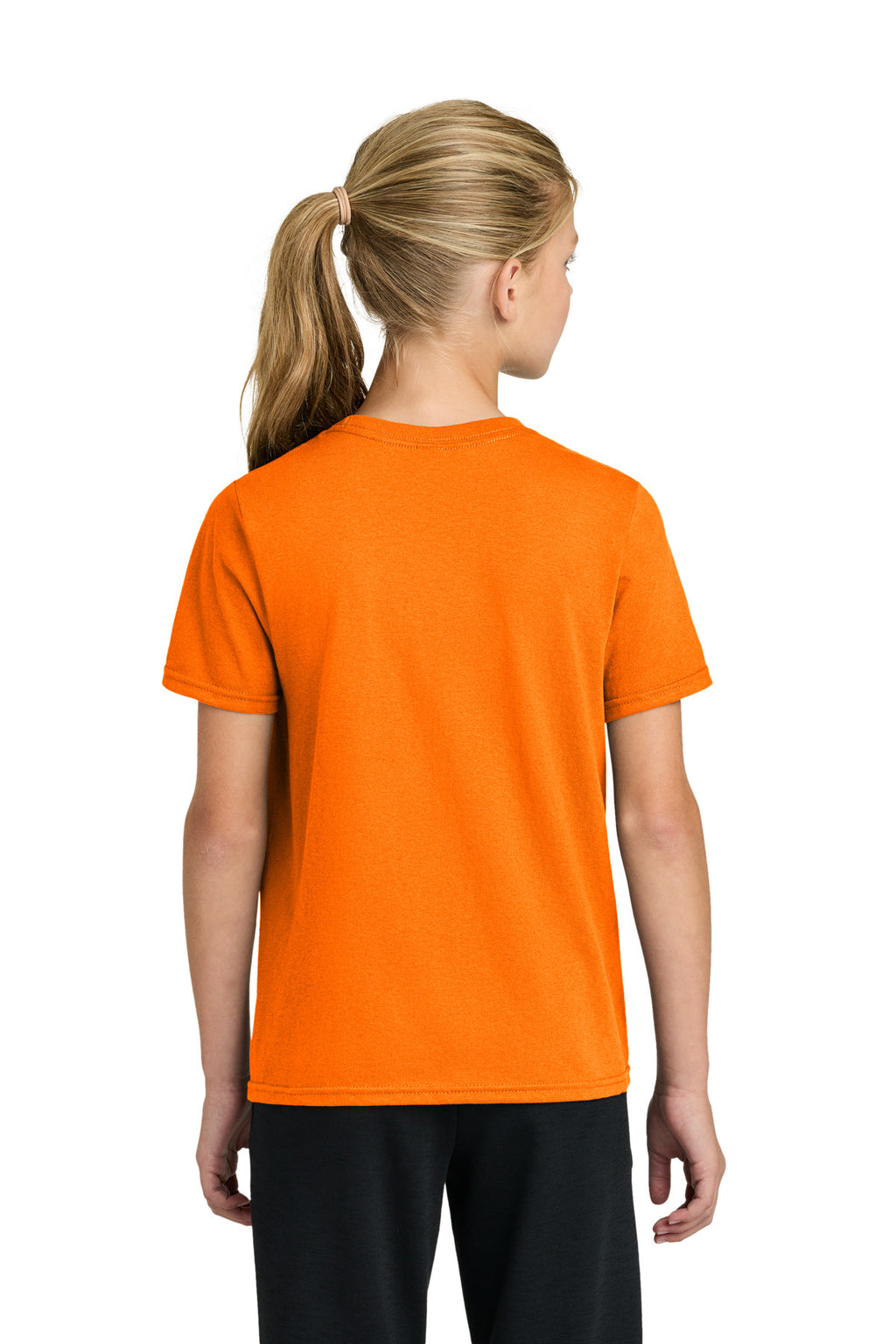 Port & Co Youth Easy Cotton Tee PC43Y - Tennessee Orange - back