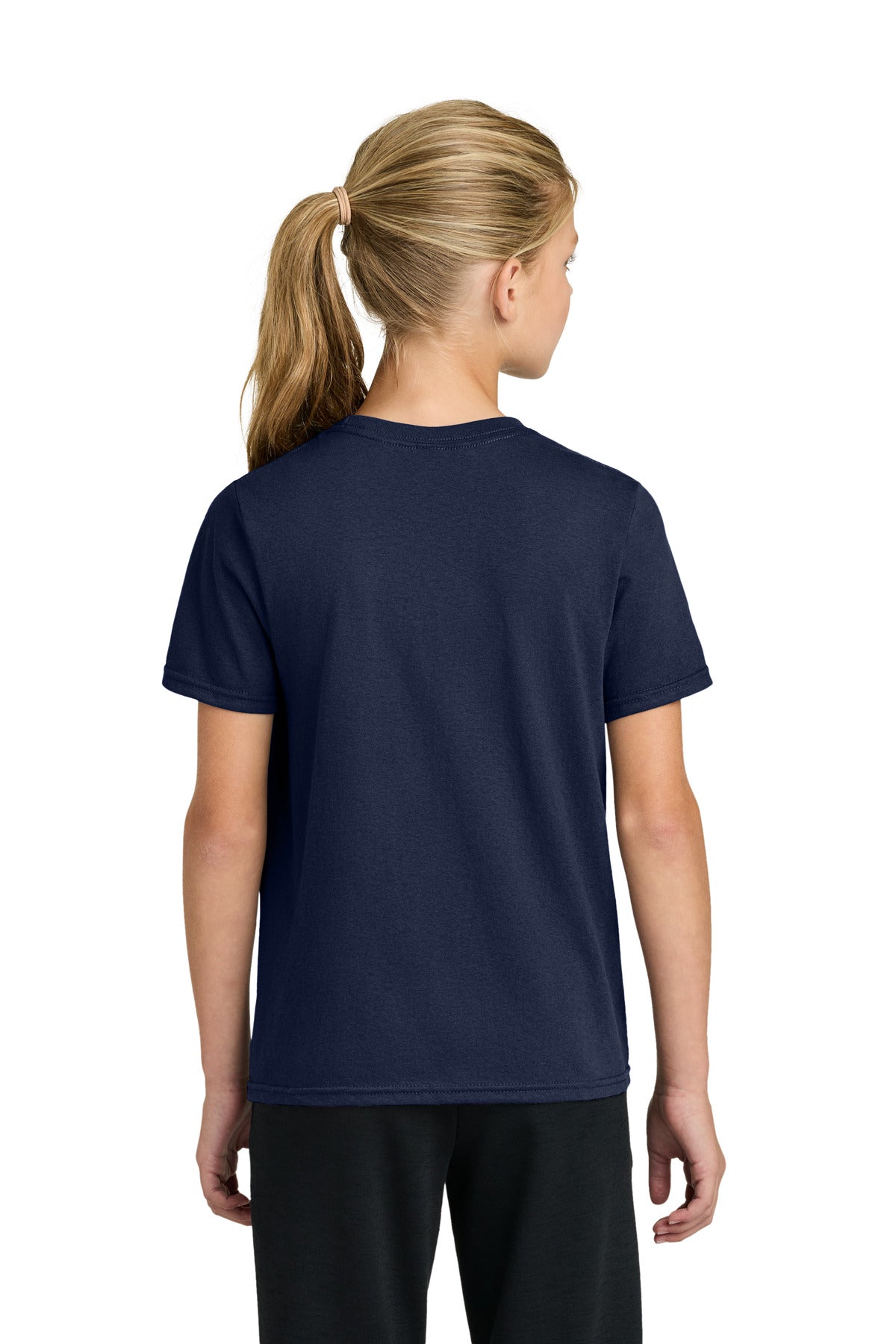 Port & Co Youth Easy Cotton Tee PC43Y - True Navy - back