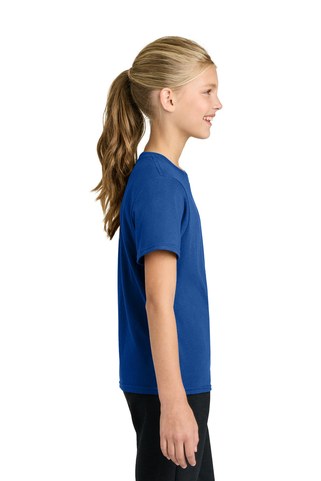 Port & Co Youth Easy Cotton Tee PC43Y - True Royal - side
