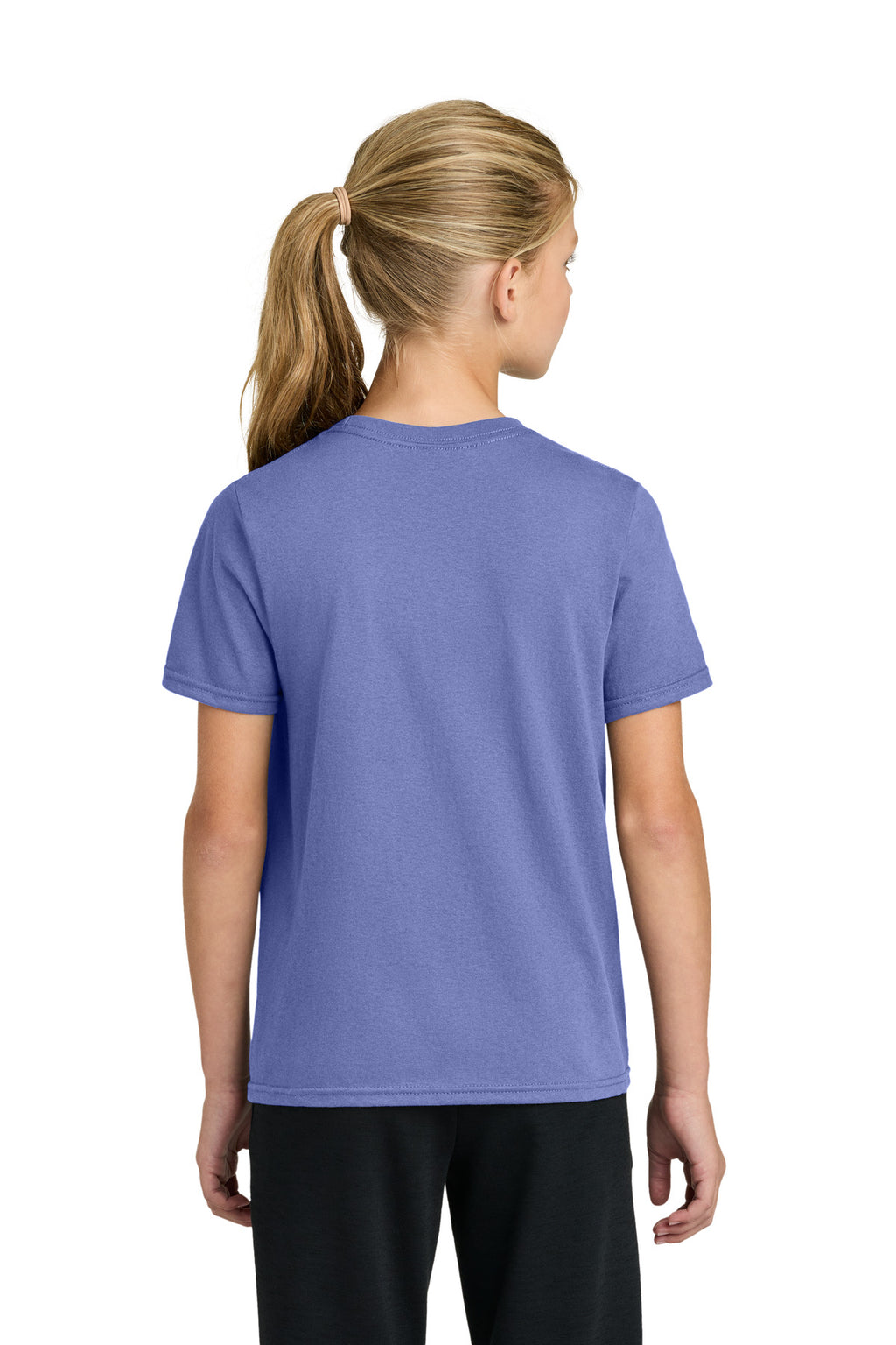 Port & Co Youth Easy Cotton Tee PC43Y - Violet - back
