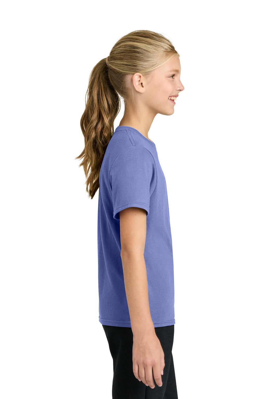 Port & Co Youth Easy Cotton Tee PC43Y - Violet - side