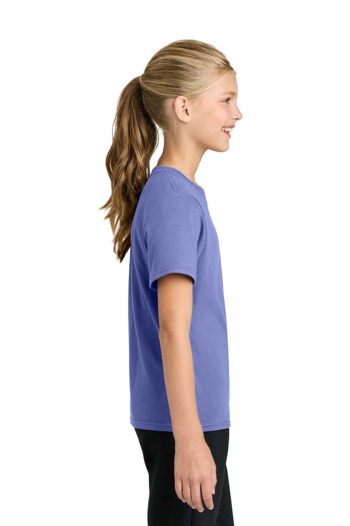 Port & Co Youth Easy Cotton Tee PC43Y - Violet - side