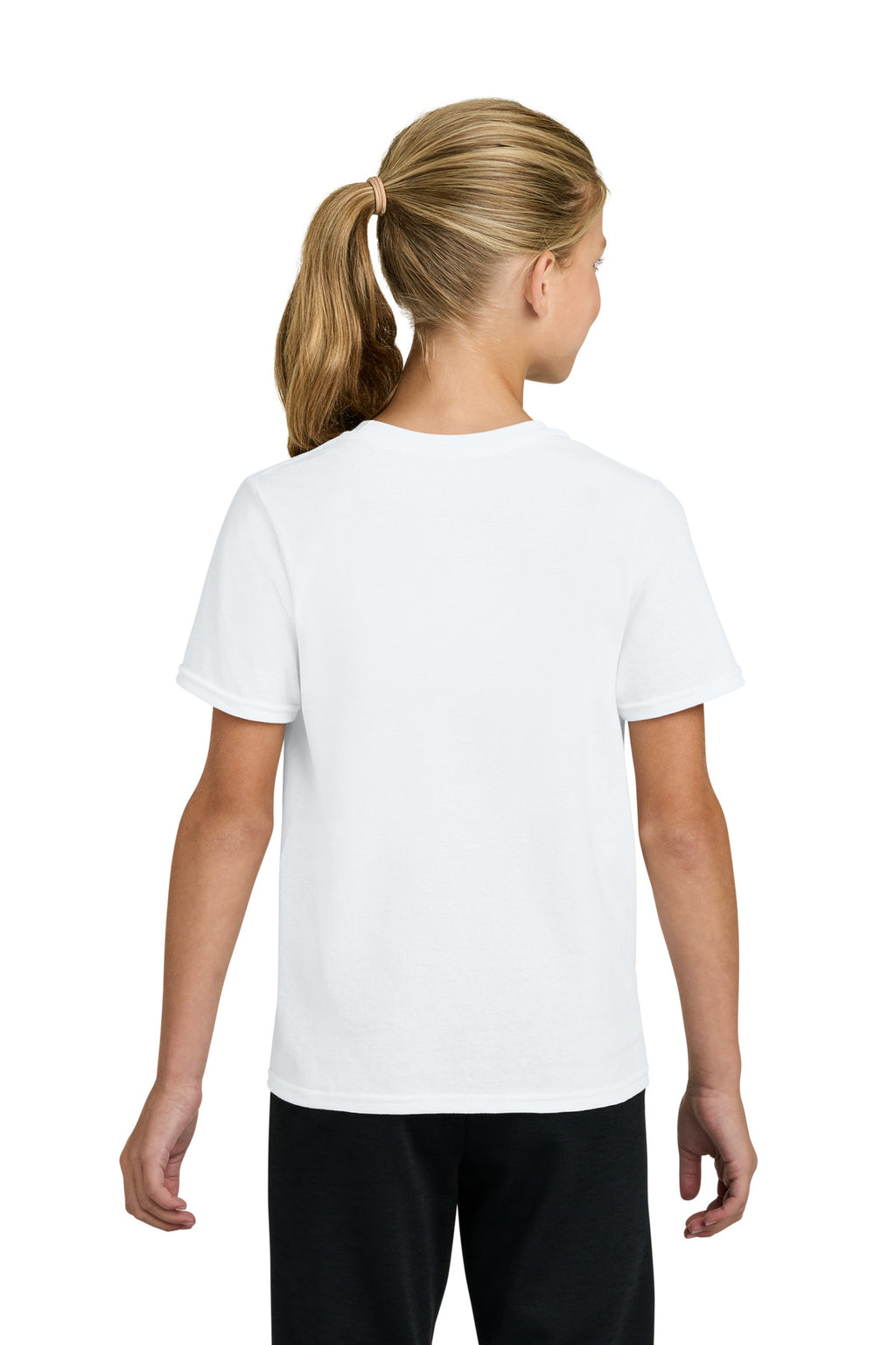 Port & Co Youth Easy Cotton Tee PC43Y - White - back