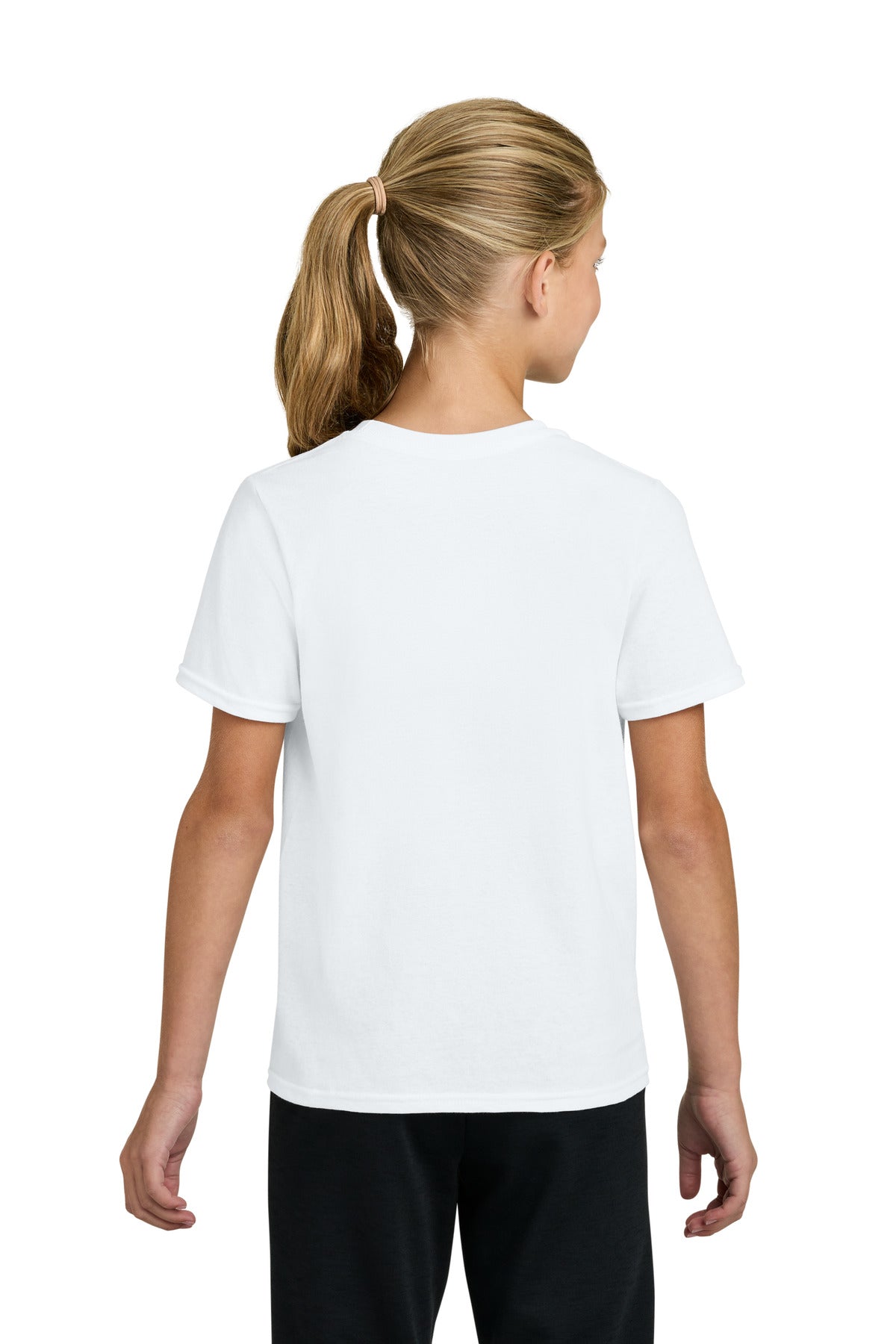 Port & Co Youth Easy Cotton Tee PC43Y - White - back