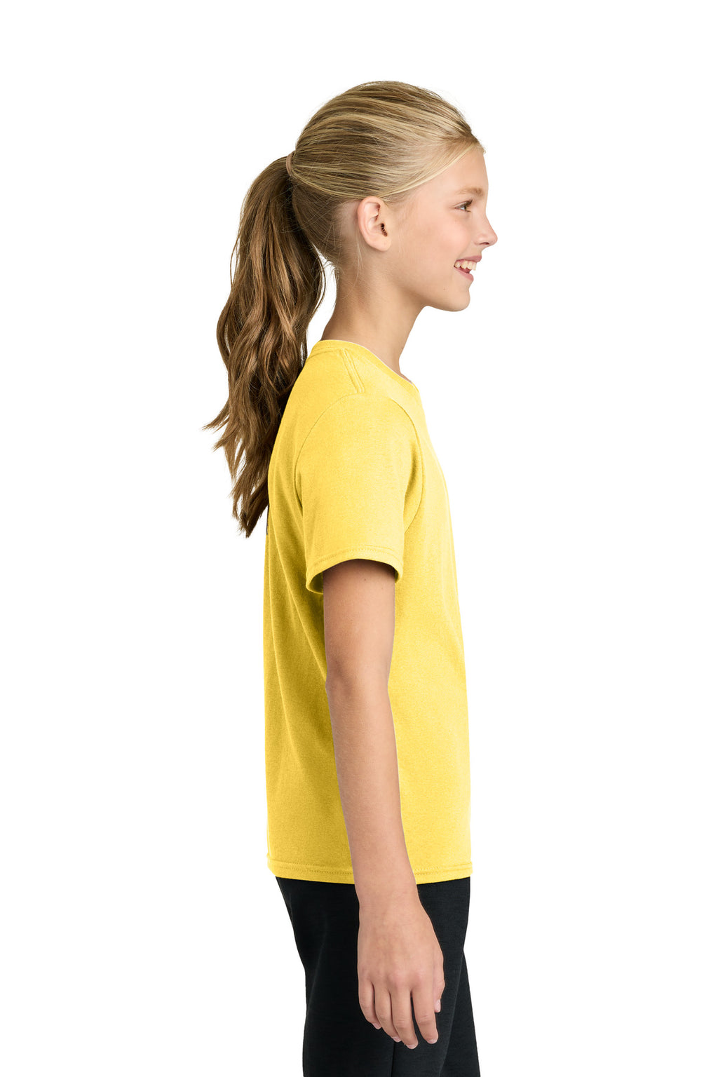 Port & Co Youth Easy Cotton Tee PC43Y - Yellow - side
