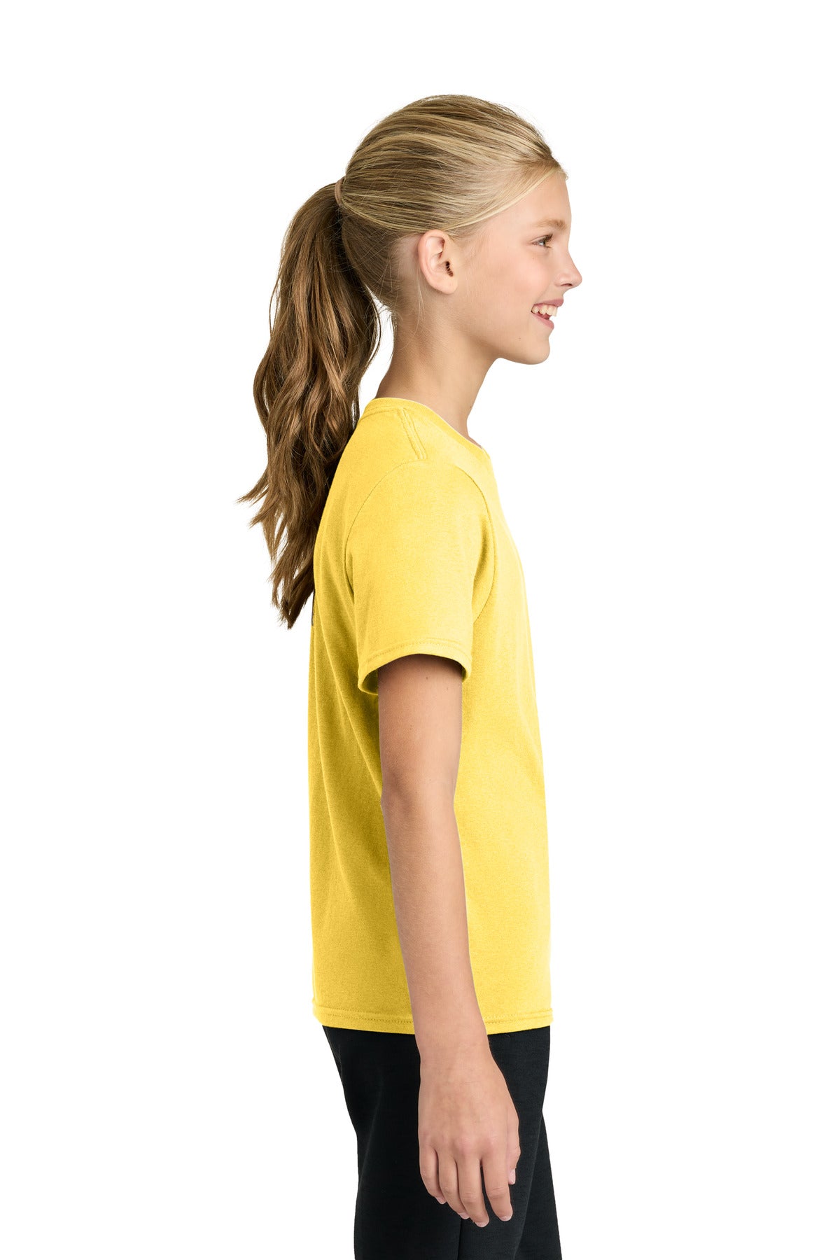Port & Co Youth Easy Cotton Tee PC43Y - Yellow - side