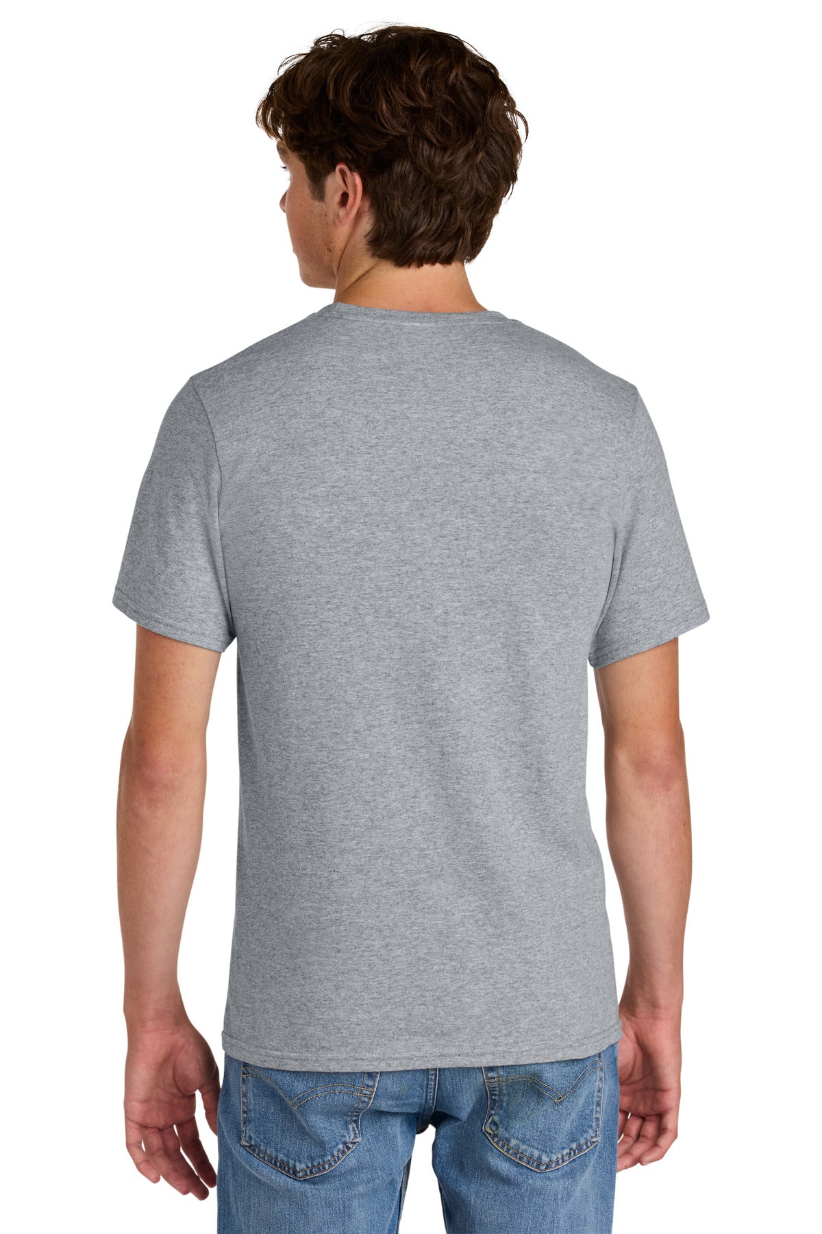 Port & Co Easy Cotton Tee PC43 - Athletic Heather - back