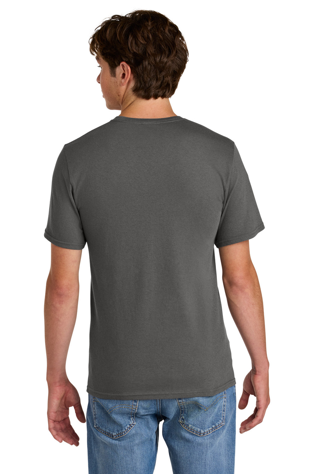 Port & Co Easy Cotton Tee PC43 - Charcoal - back