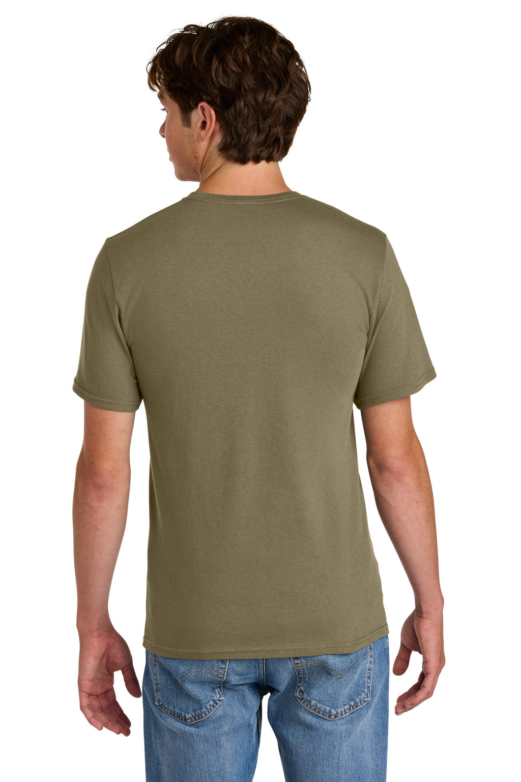 Port & Co Easy Cotton Tee PC43 - Coyote Brown - back