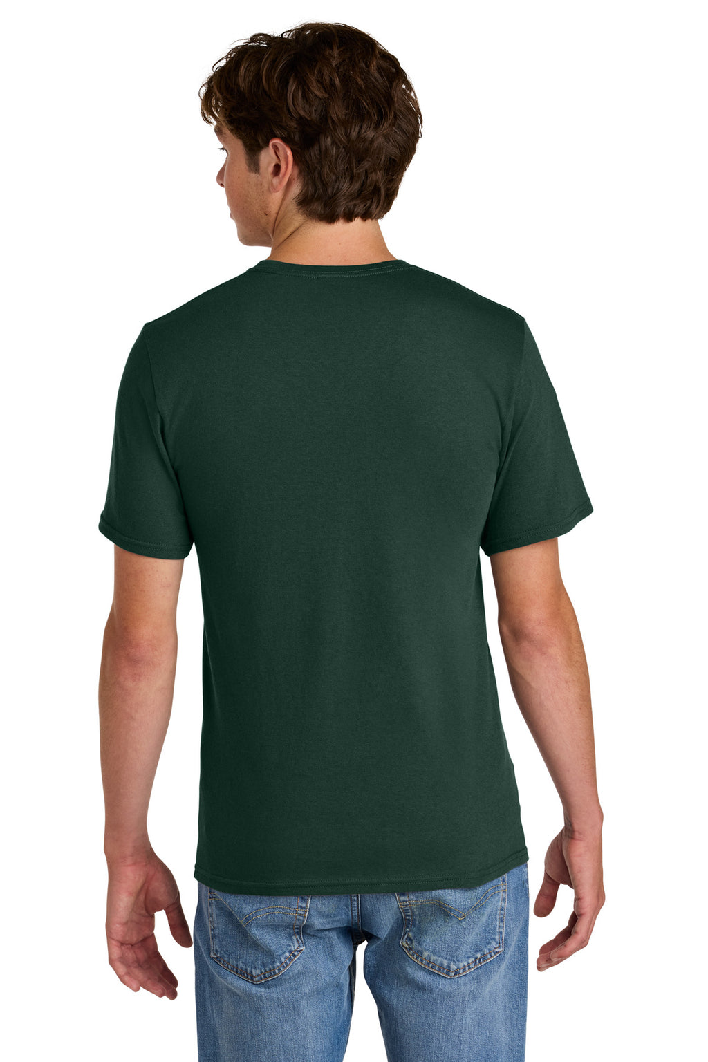 Port & Co Easy Cotton Tee PC43 - Dark Green - back