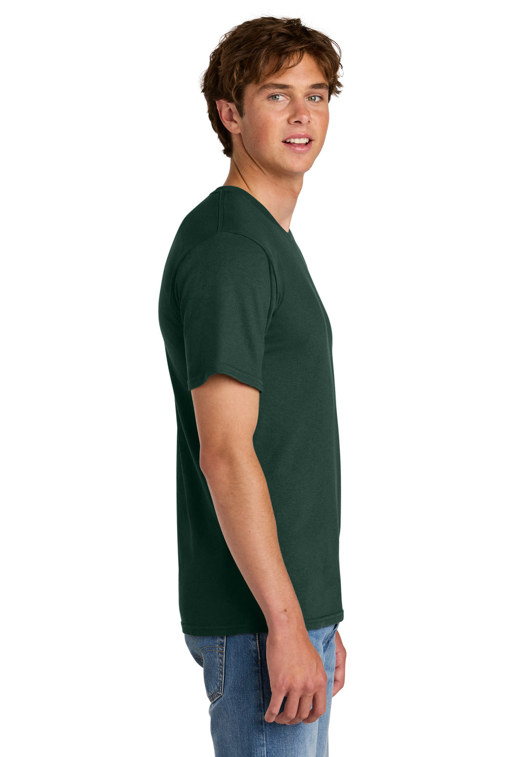 Port & Co Easy Cotton Tee PC43 - Dark Green - side