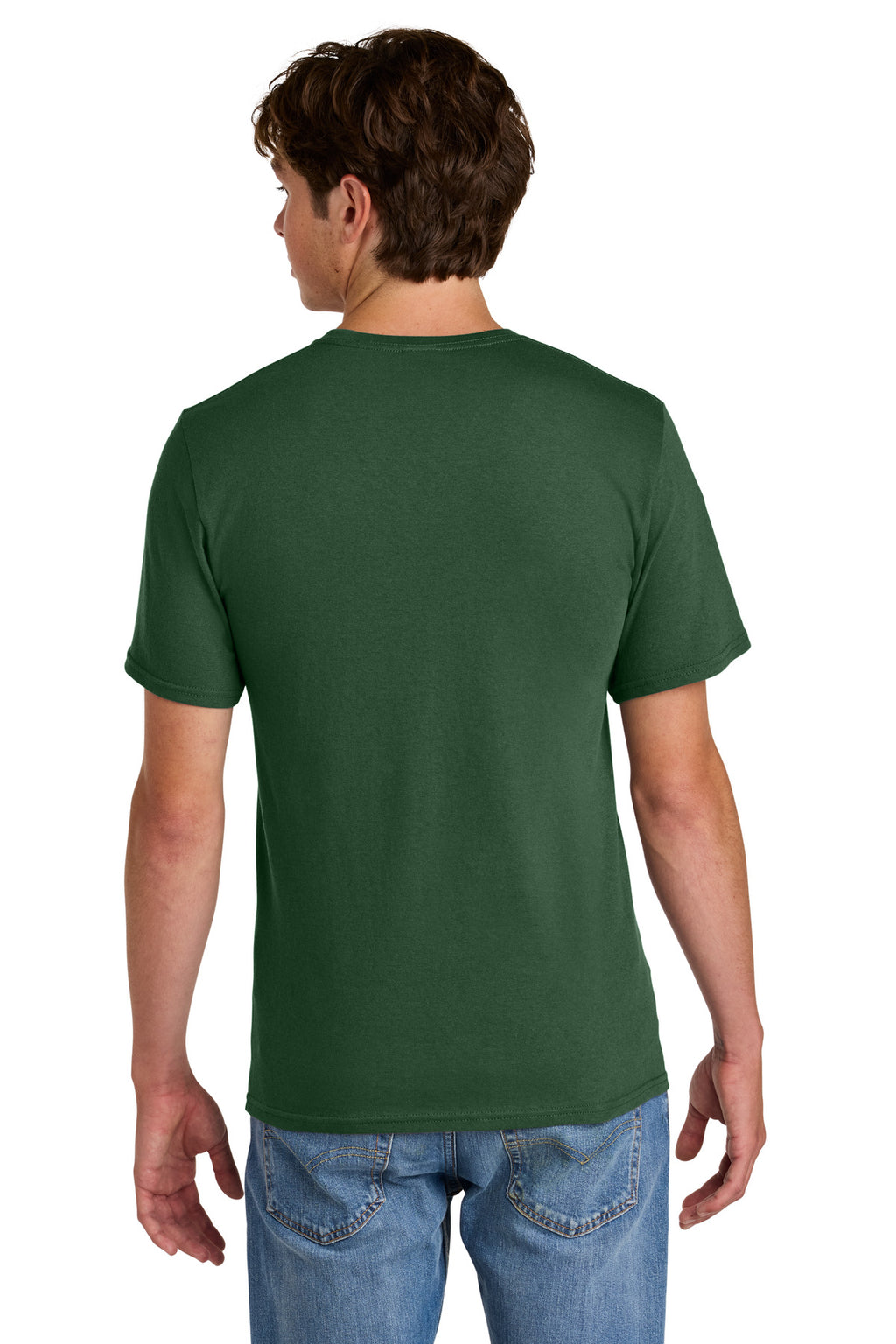 Port & Co Easy Cotton Tee PC43 - Forest Green - back