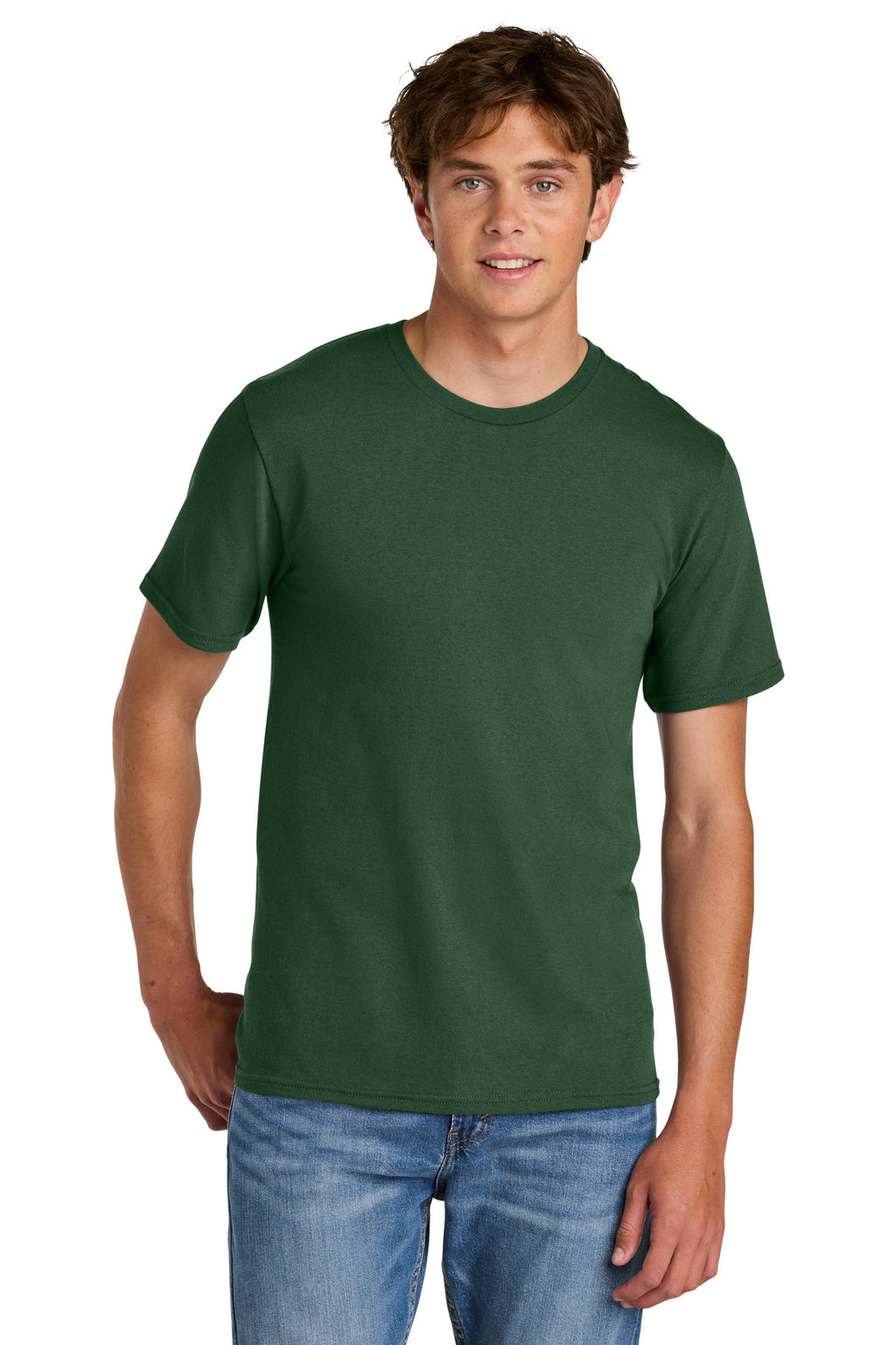 Port & Co Easy Cotton Tee PC43 - Forest Green - front