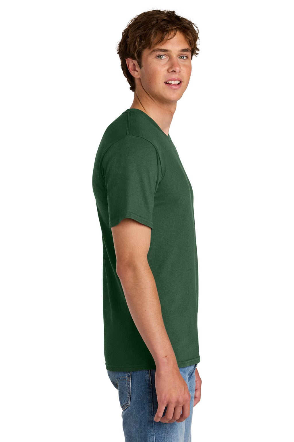 Port & Co Easy Cotton Tee PC43 - Forest Green - side