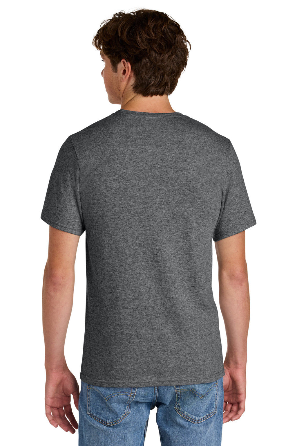 Port & Co Easy Cotton Tee PC43 - Graphite Heather - back