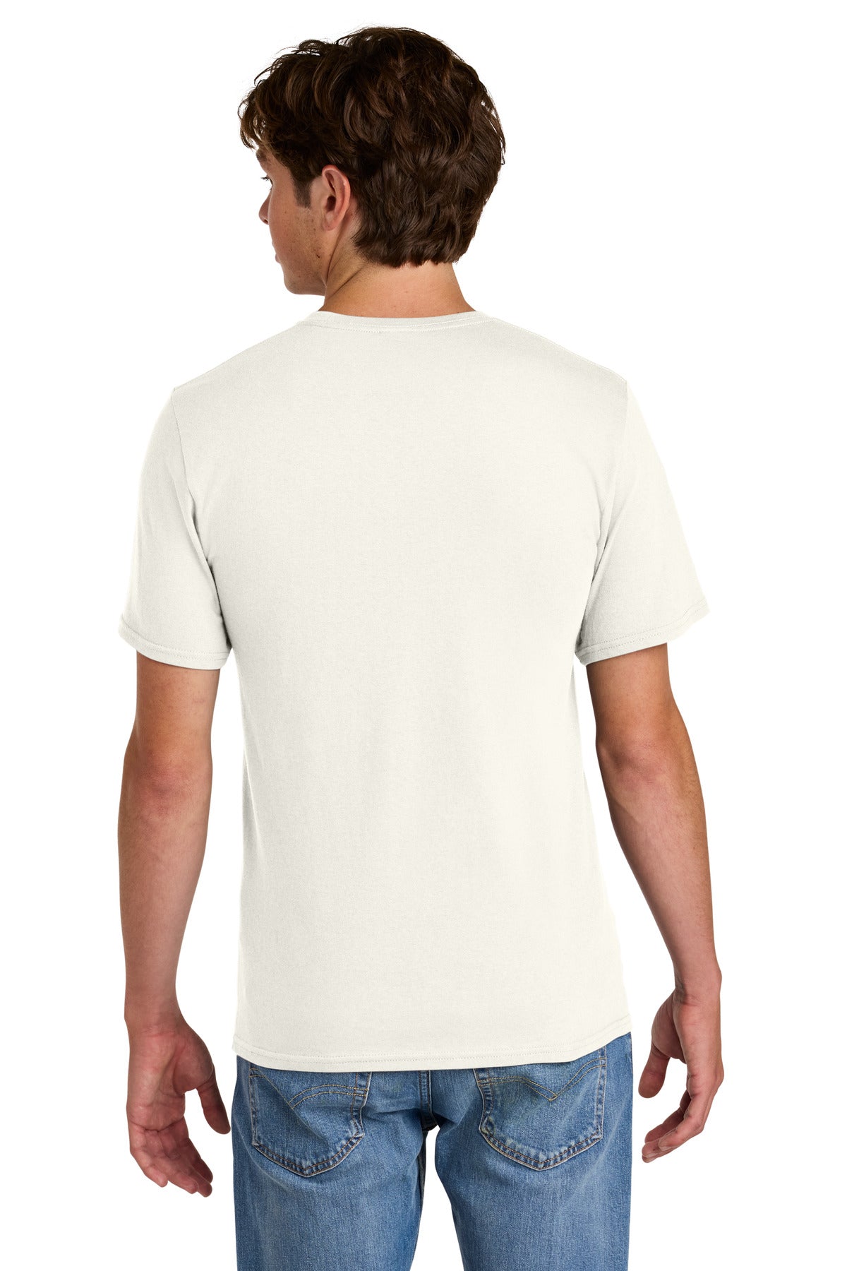 Port & Co Easy Cotton Tee PC43 - Ivory - back
