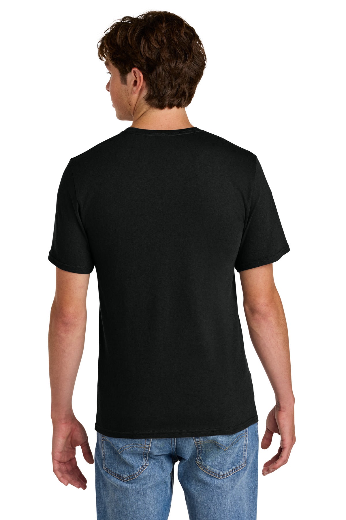 Port & Co Easy Cotton Tee PC43 - Jet Black - back