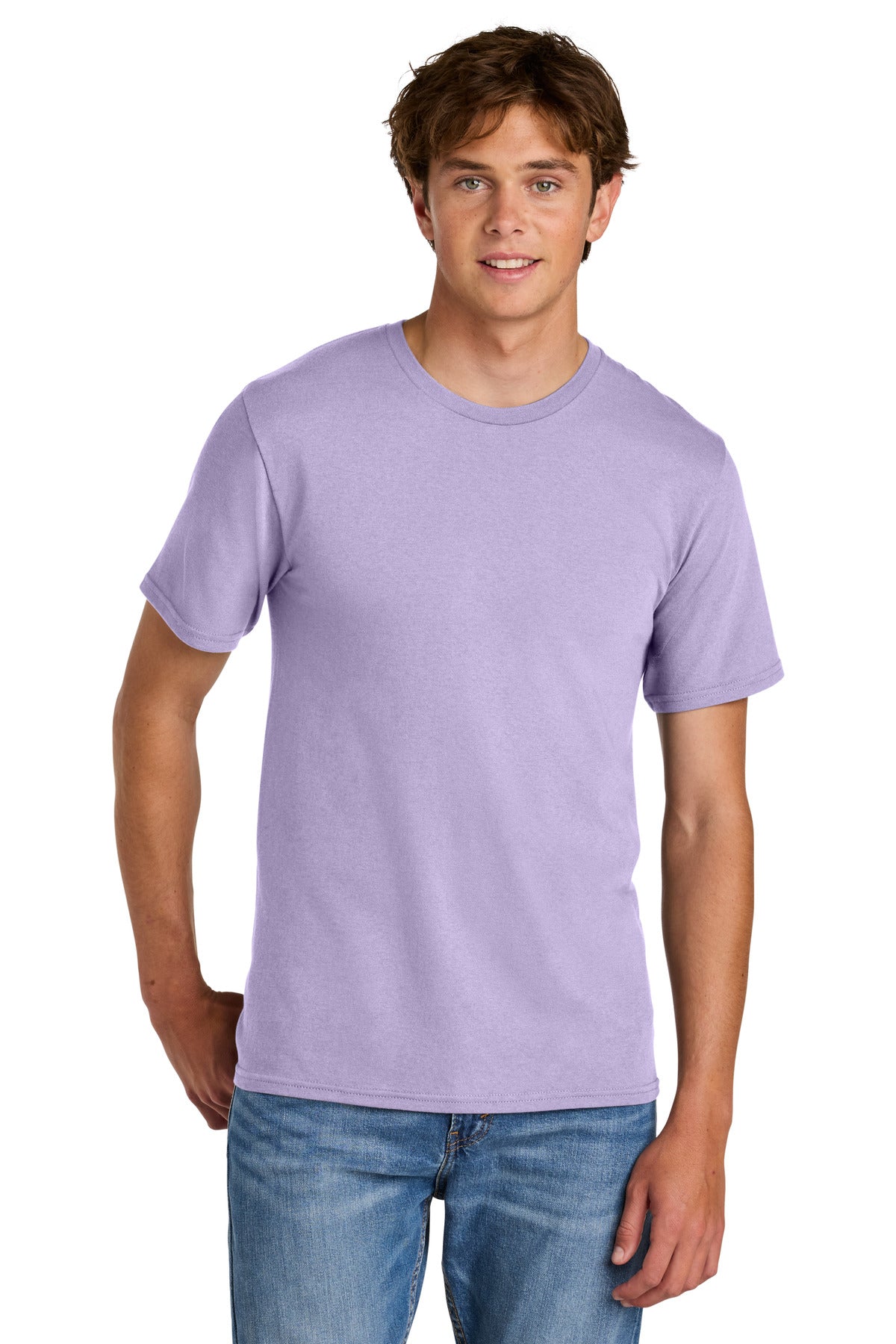 Port & Co Easy Cotton Tee PC43 - Lavender - front