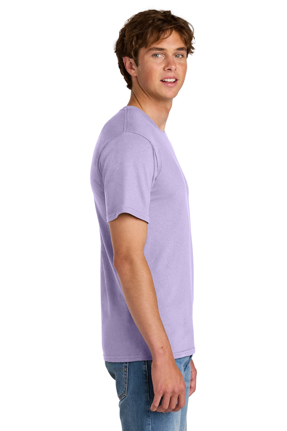 Port & Co Easy Cotton Tee PC43 - Lavender - side