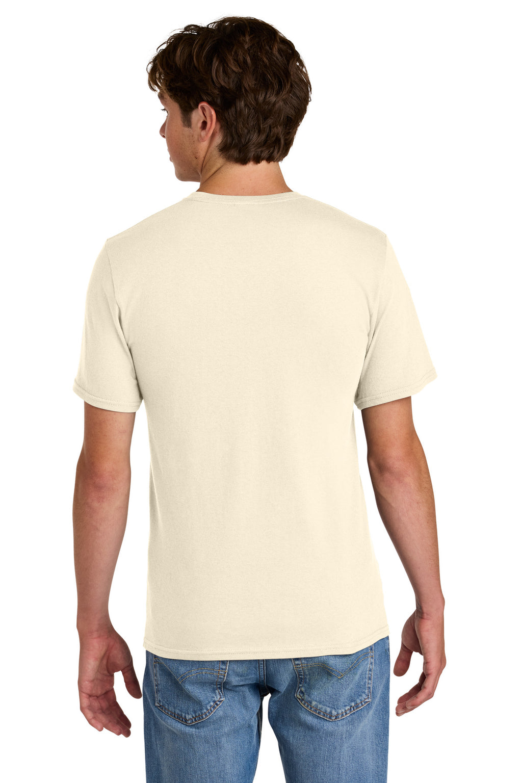 Port & Co Easy Cotton Tee PC43 - Natural - back