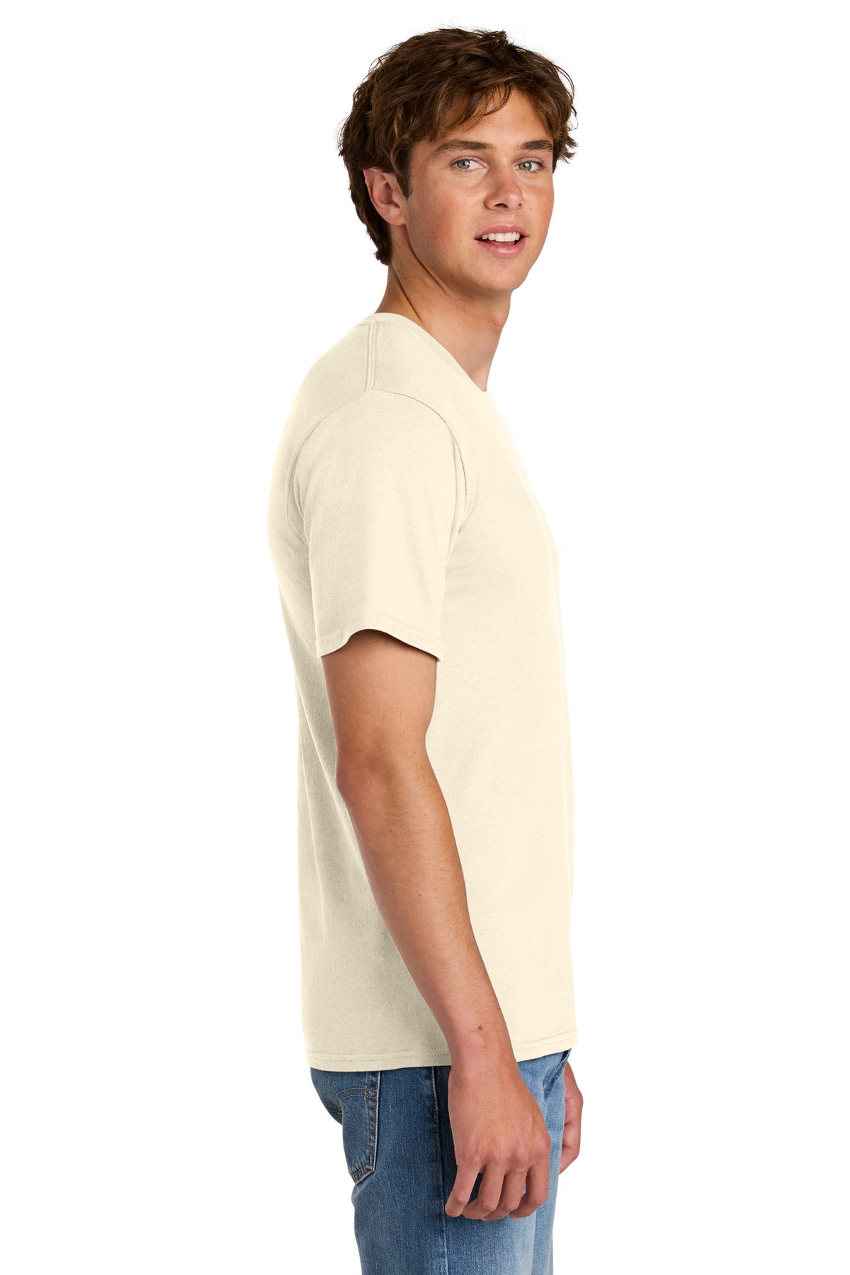 Port & Co Easy Cotton Tee PC43 - Natural - side