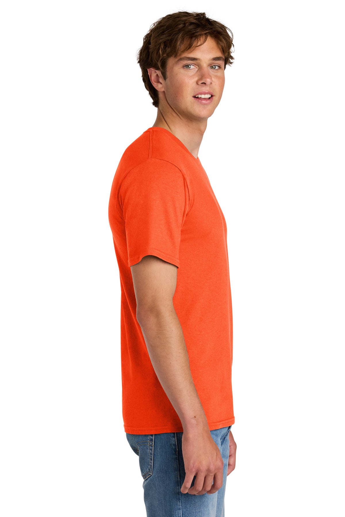 Port & Co Easy Cotton Tee PC43 - Orange - side