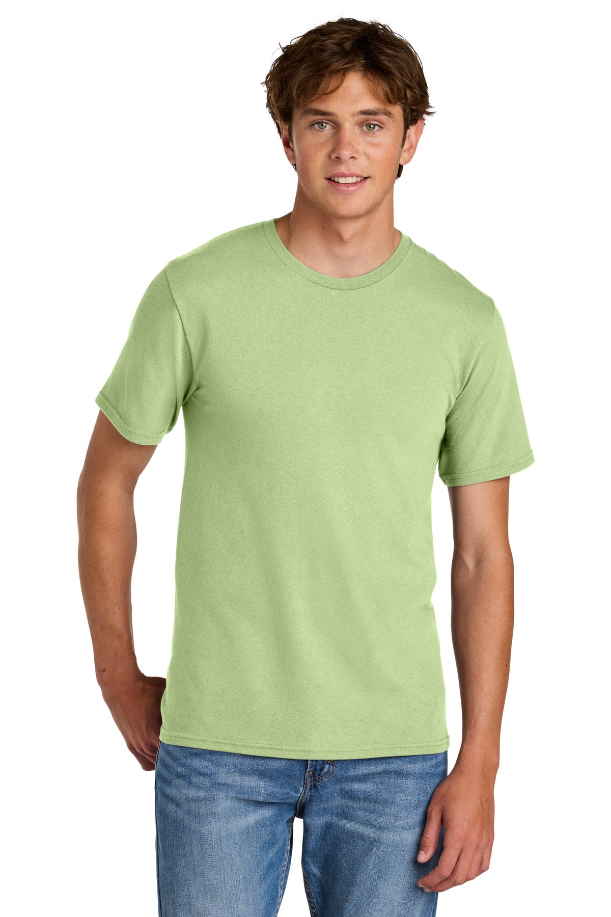 Port & Co Easy Cotton Tee PC43 - Pistachio - front